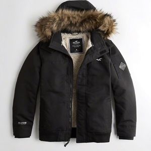 Hollister All-weather Sherpa lined bomber jacket